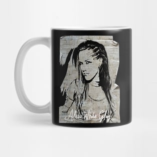 Alissa White-Gluz  80s Vintage Old Poster Mug